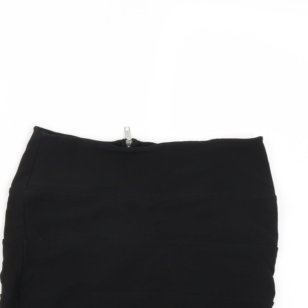 Quiz Womens Black   A-Line Skirt Size 10