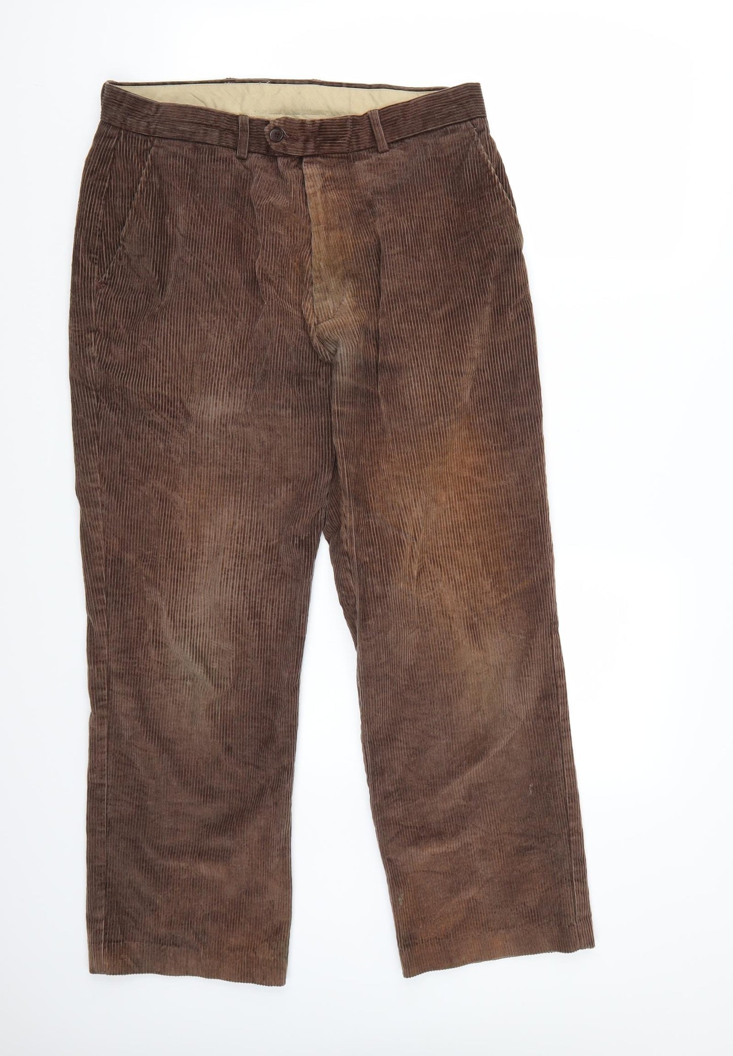 Preworn Womens Brown   Straight Jeans Size 34 L29 in