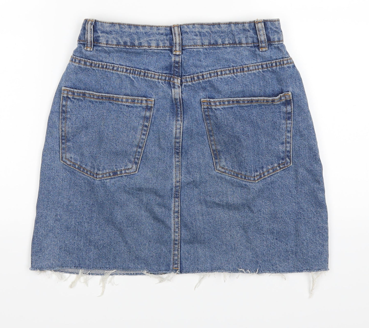Denim Co Womens Blue  Denim A-Line Skirt Size 6