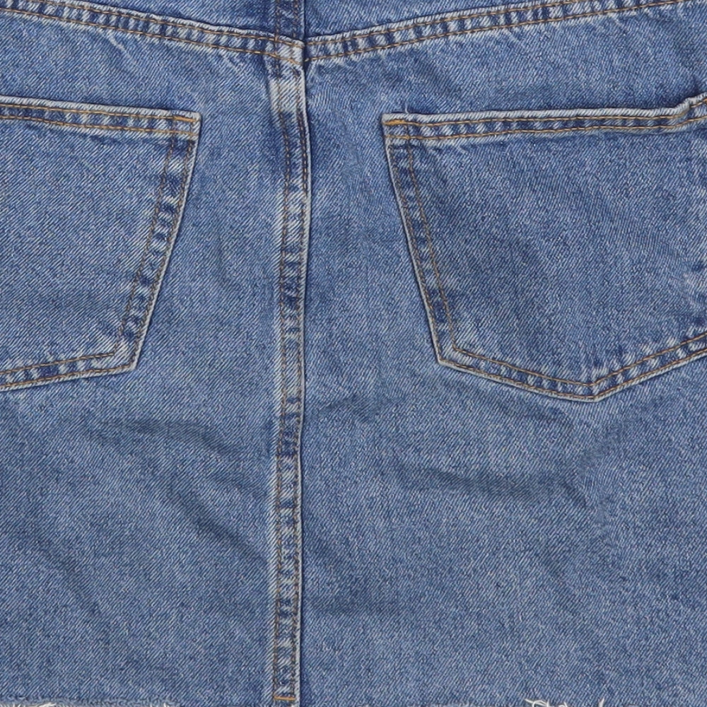 Denim Co Womens Blue  Denim A-Line Skirt Size 6