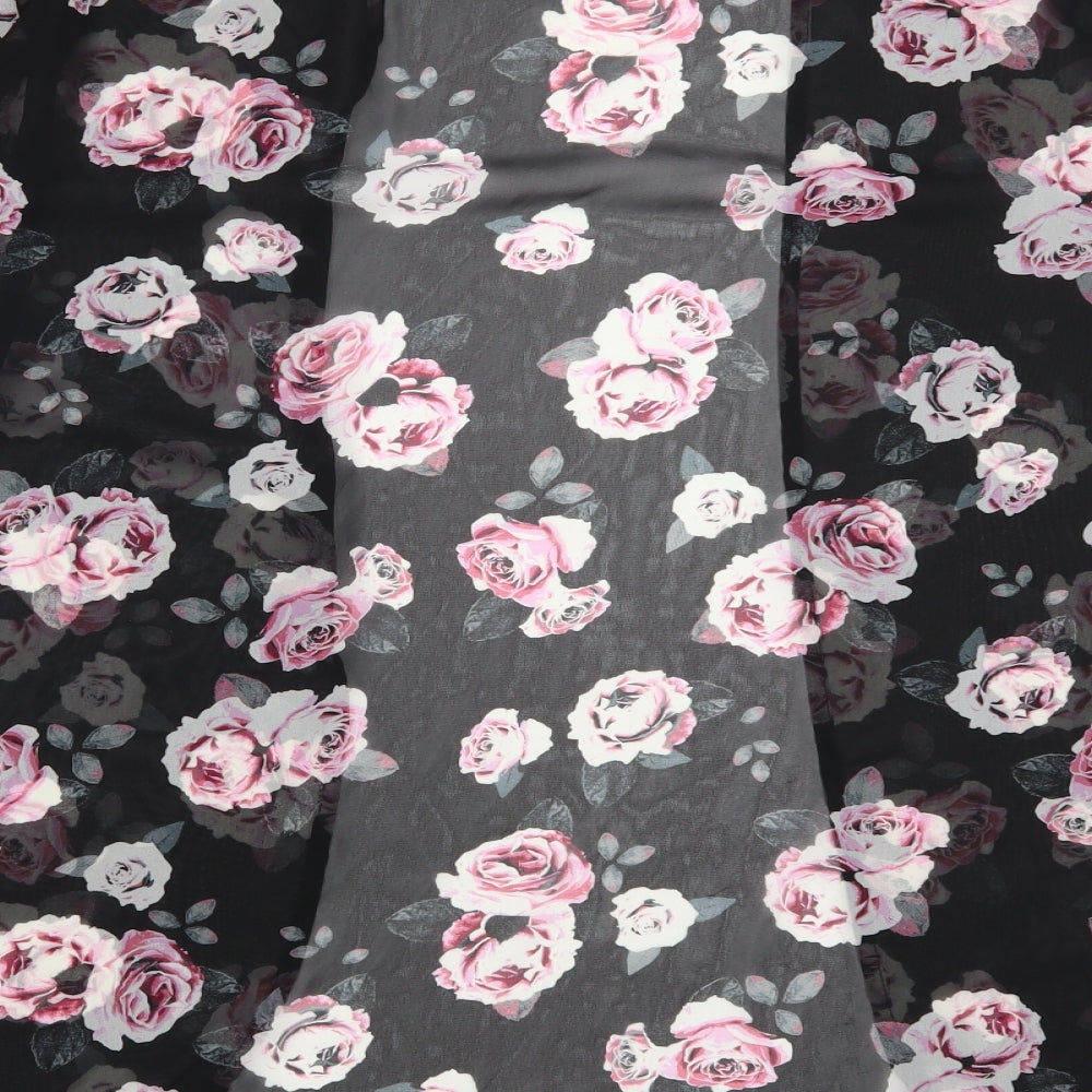 H&M Womens Pink Floral  Kimono Jacket Size S