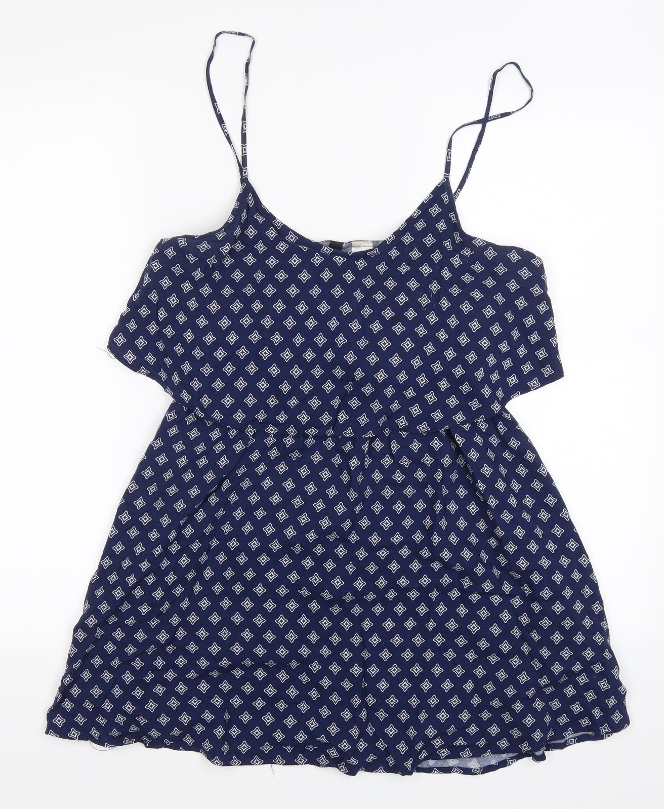 H&M Womens Blue Geometric  Mini  Size 10