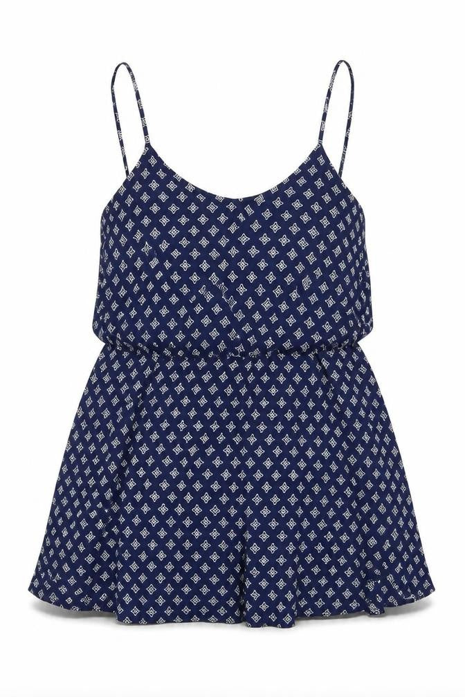 H&M Womens Blue Geometric  Mini  Size 10