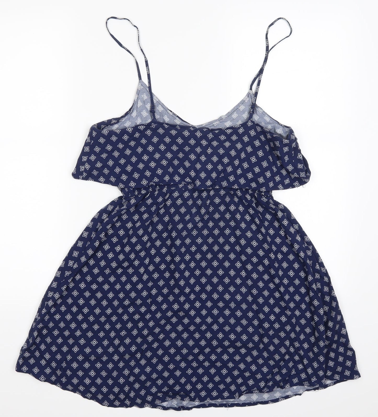 H&M Womens Blue Geometric  Mini  Size 10