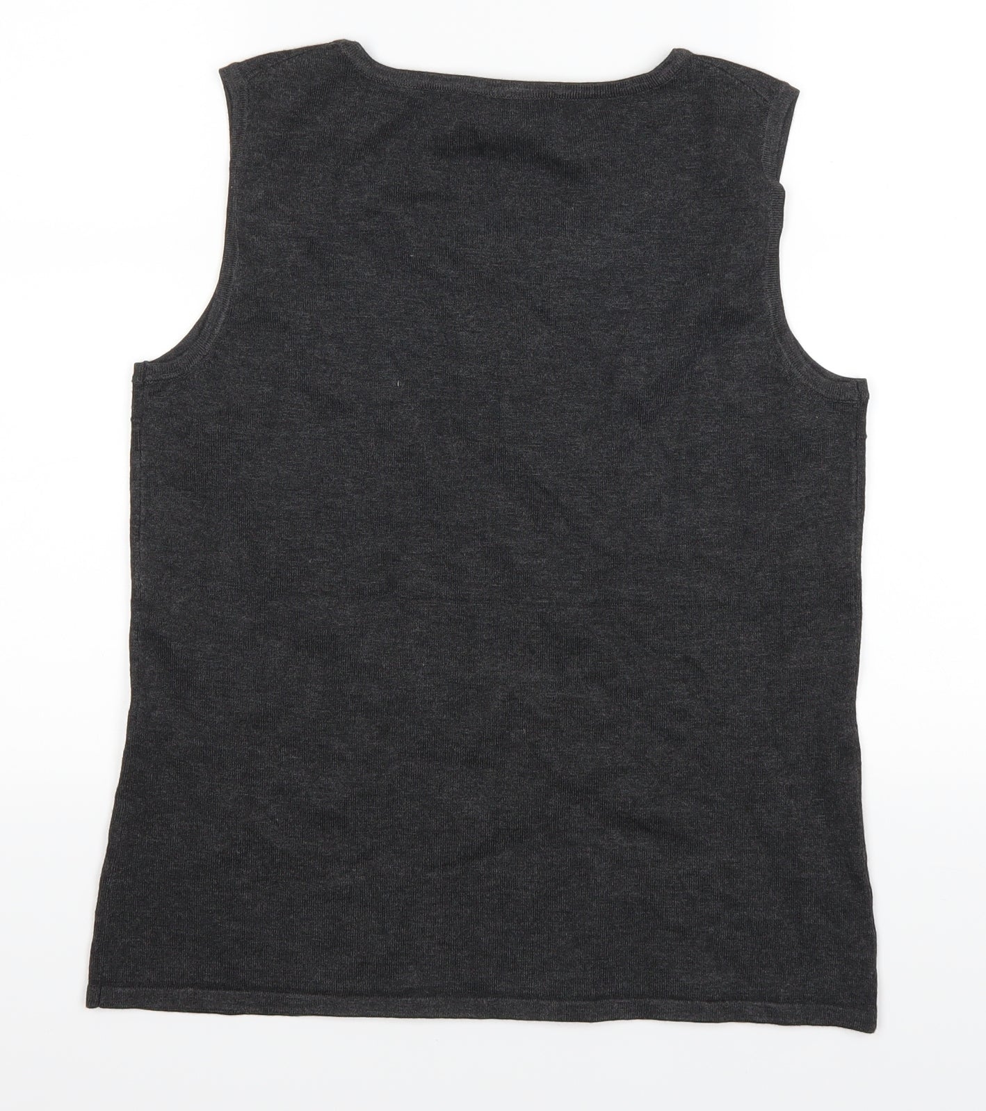 Cable & Gauge Womens Grey  Rayon Basic Tank Size M
