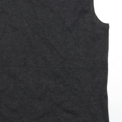 Cable & Gauge Womens Grey  Rayon Basic Tank Size M