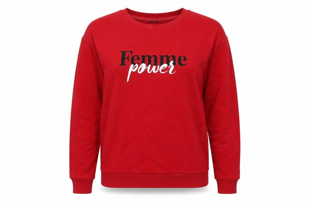 Stradivarius Womens Red   Pullover Sweatshirt Size S