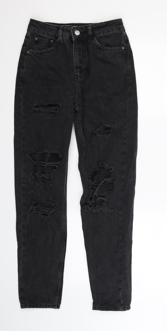 Topshop Womens Black  Denim Skinny Jeans Size 25 in L32 in