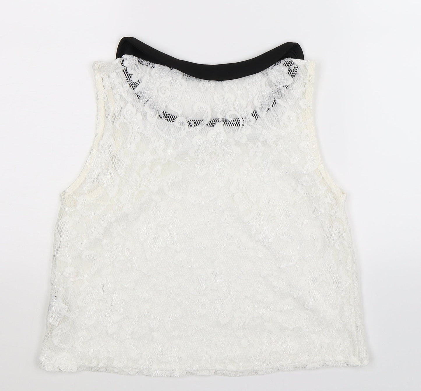 Jennyfer Womens White   Basic Tank Size M