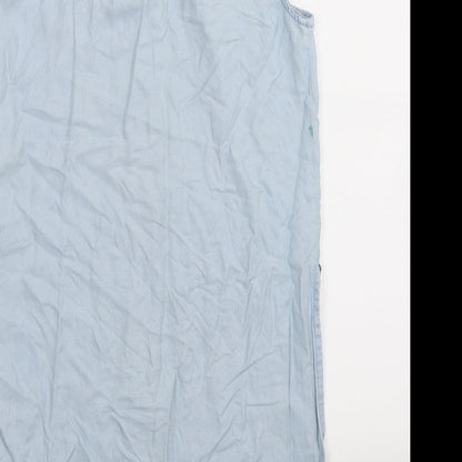 Denim Co Womens Blue   Basic Button-Up Size 10