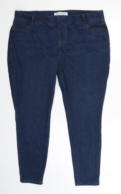 Preloved Amazon Womens Blue  Denim Jegging Jeans Size XL L28 in - Front