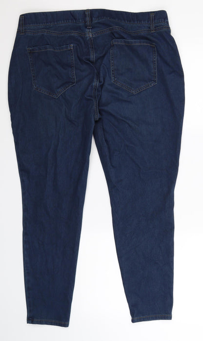 Preloved Amazon Womens Blue  Denim Jegging Jeans Size XL L28 in - Back