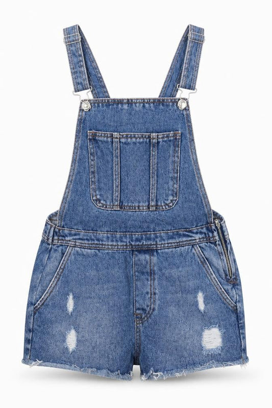 Denim Co Womens Blue  Denim Dungaree One-Piece Size 8