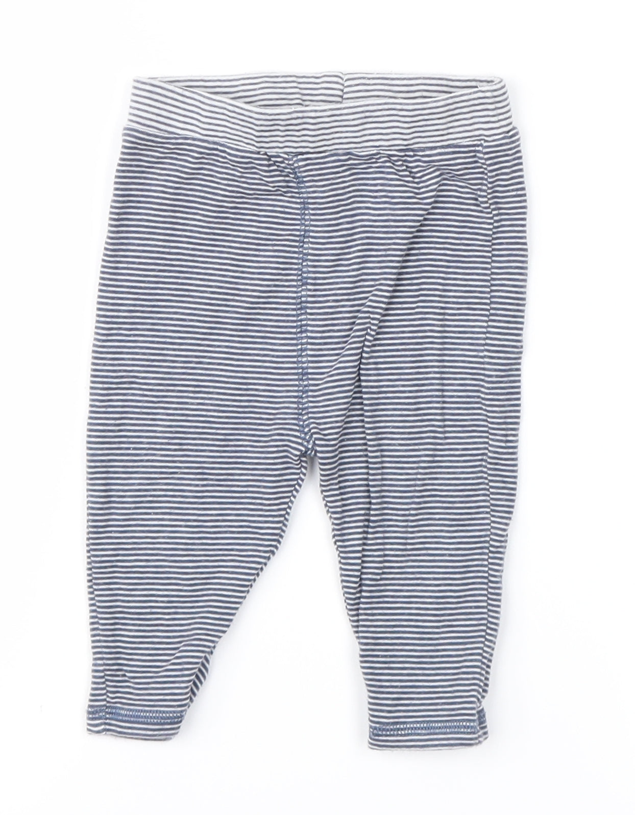 NEXT  Blue Striped  Sweatpants Leggings Size 3-6 Months