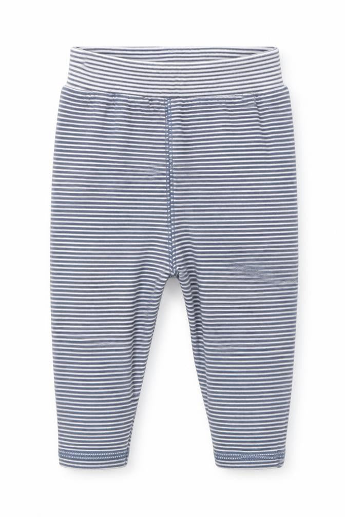 Next  Blue Striped  Sweatpants Leggings Size 3-6 Months