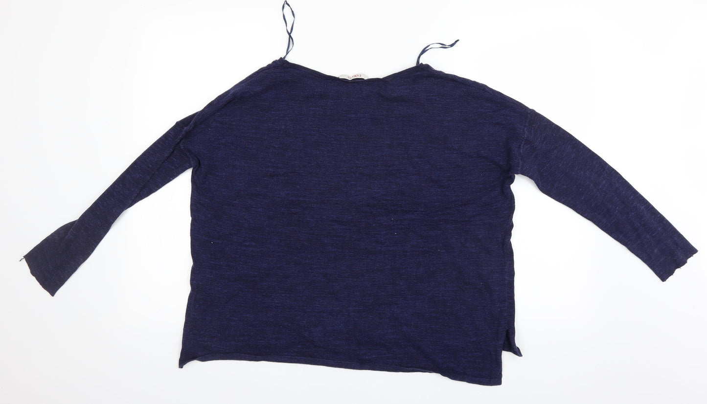 Camaïeu Womens Blue   Pullover Jumper Size 8