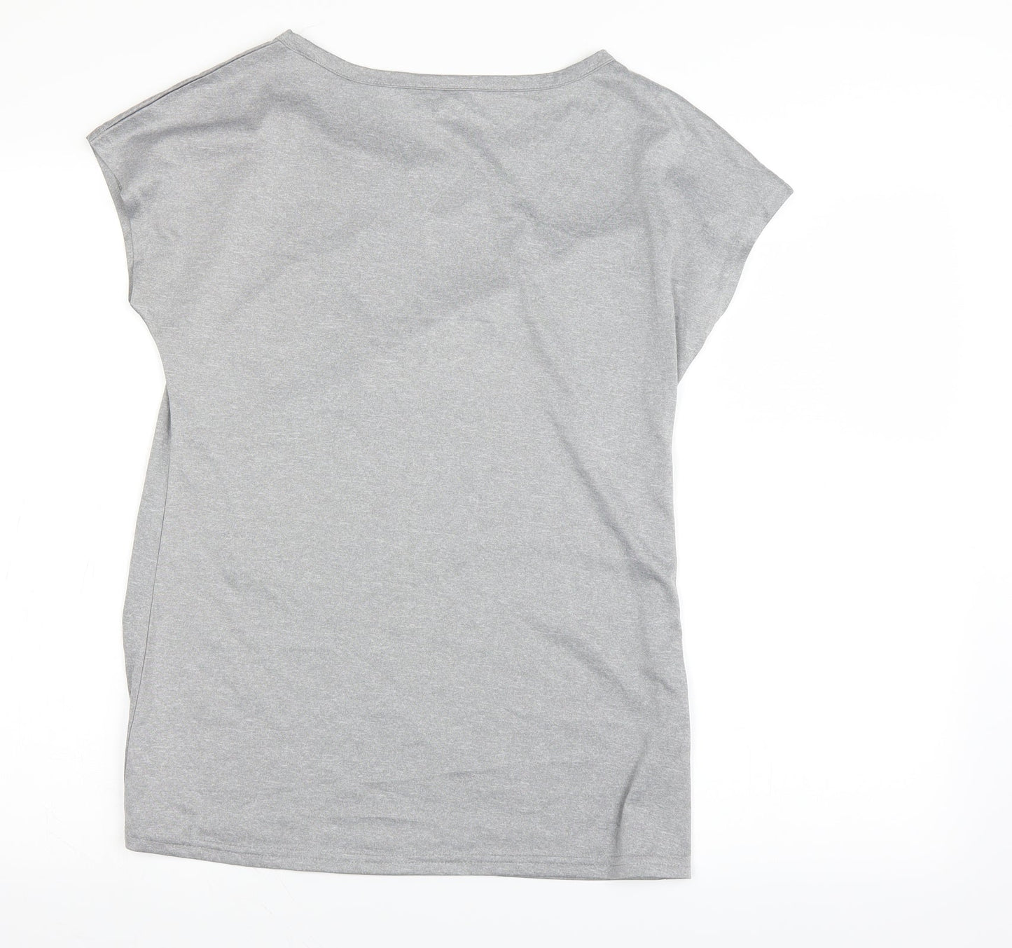 higherst Womens Silver   Basic T-Shirt Size 6