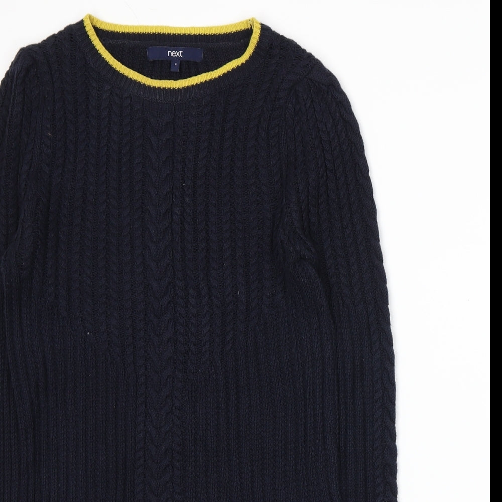 NEXT Womens Blue  Knit Pullover Jumper Size 8