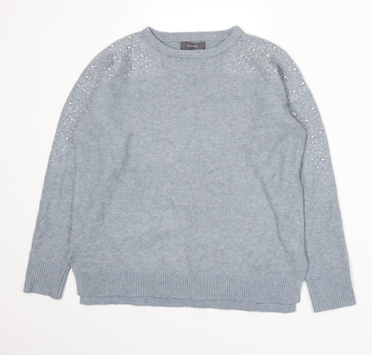 Primark Womens Blue  Knit Pullover Jumper Size 10