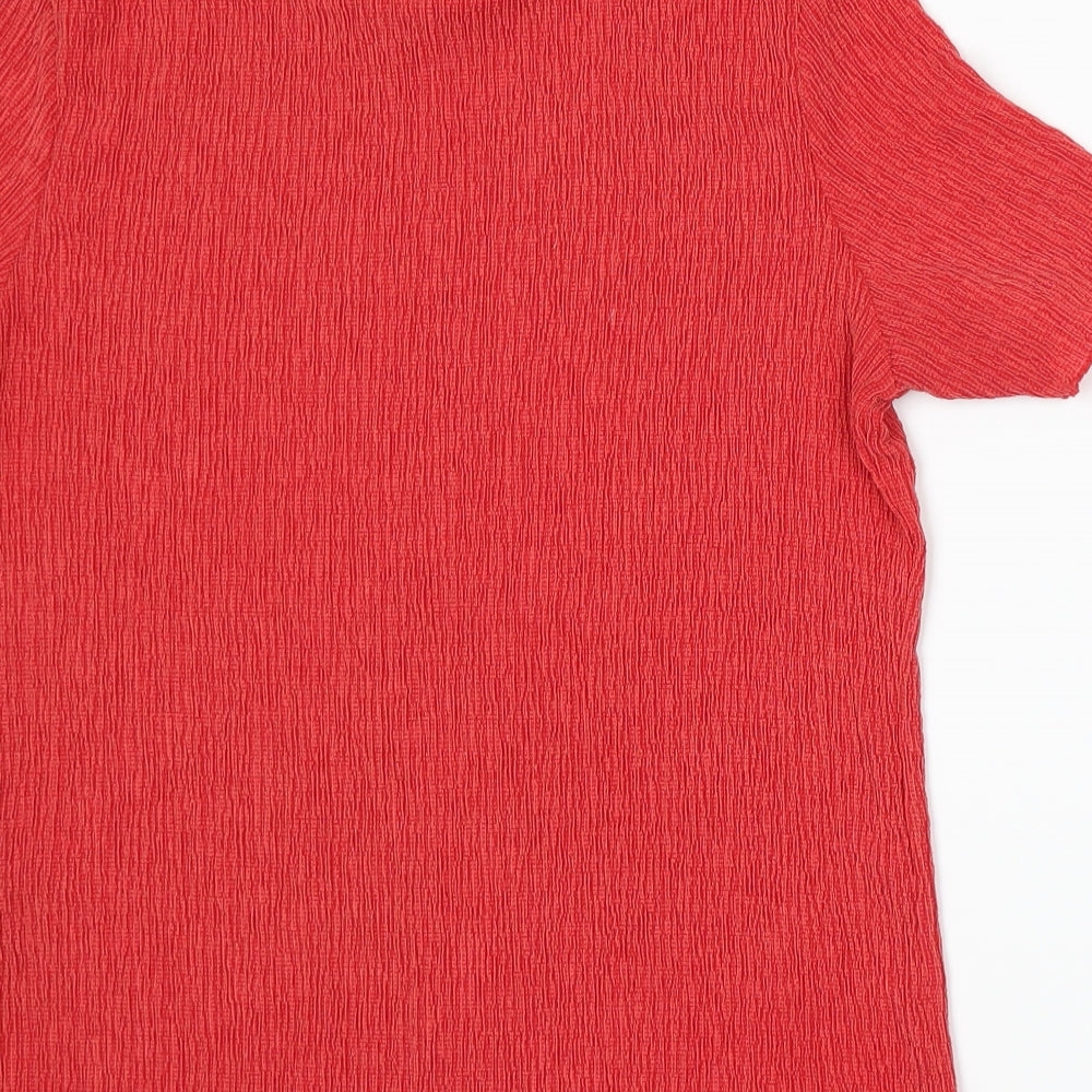 Marks and Spencer Womens Red   Basic T-Shirt Size 14