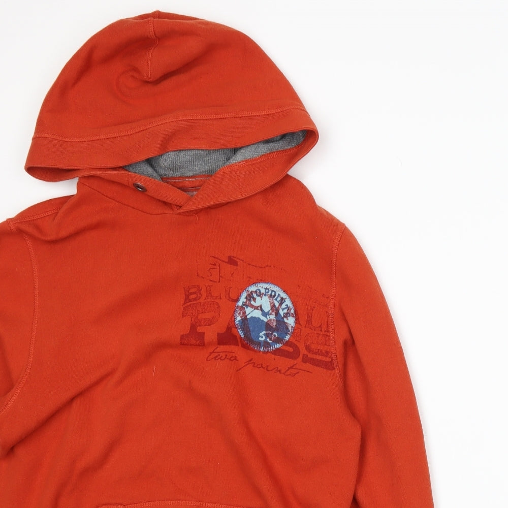 H&M Mens Orange   Pullover Hoodie Size S