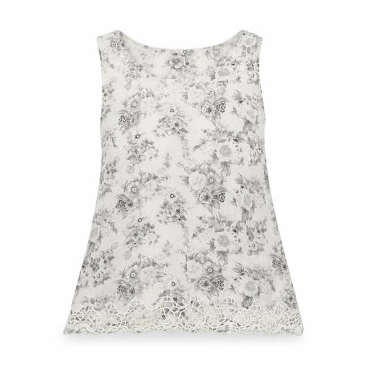 Dorothy Perkins Womens White Floral  Camisole Tank Size 10