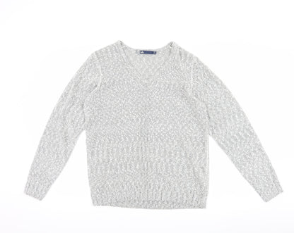 isle Womens Grey   Pullover Jumper Size M