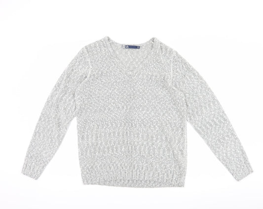 isle Womens Grey   Pullover Jumper Size M