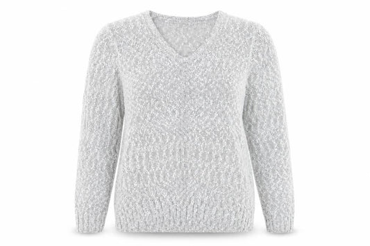 isle Womens Grey   Pullover Jumper Size M