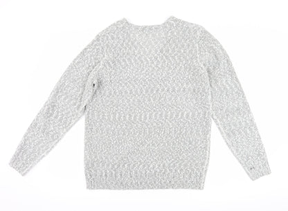 isle Womens Grey   Pullover Jumper Size M