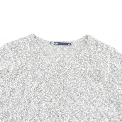 isle Womens Grey   Pullover Jumper Size M