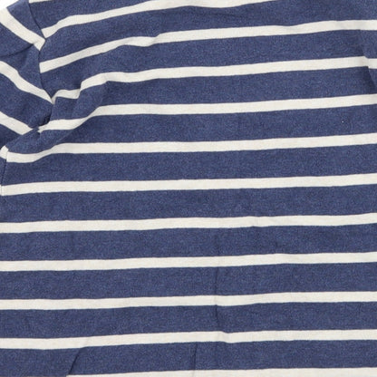 Next Girls Blue Striped  Pullover Jumper Size 5 Years  - star