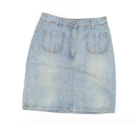 NL Jeans Womens Blue   Straight & Pencil Skirt Size 8