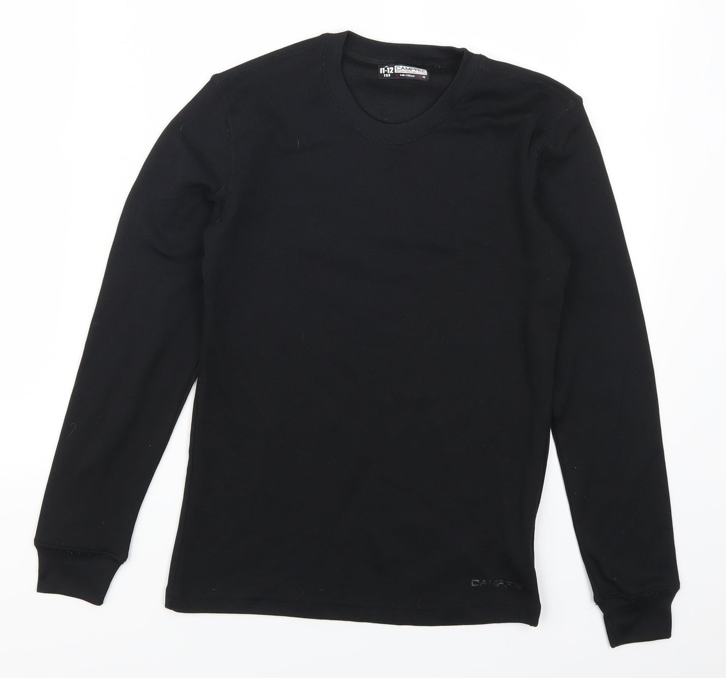 Camper Boys Black   Basic T-Shirt Size 11-12 Years