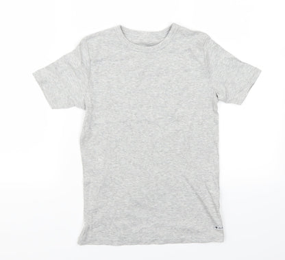 Preloved NEXT Girls Grey   Basic T-Shirt Size 9-10 Years - Front