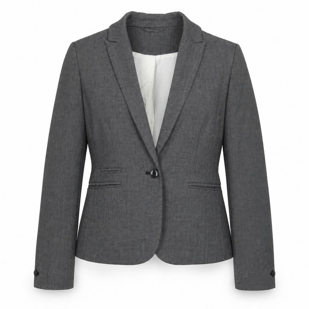 H&M Womens Grey   Jacket Suit Jacket Size 10