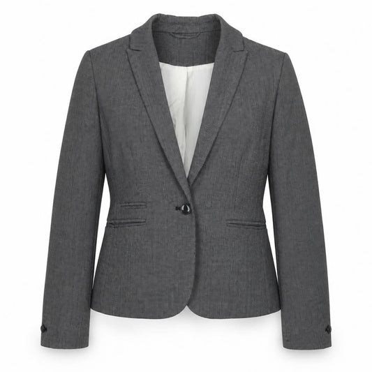 H&M Womens Grey   Jacket Suit Jacket Size 10