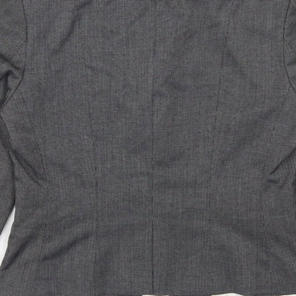 H&M Womens Grey   Jacket Suit Jacket Size 10