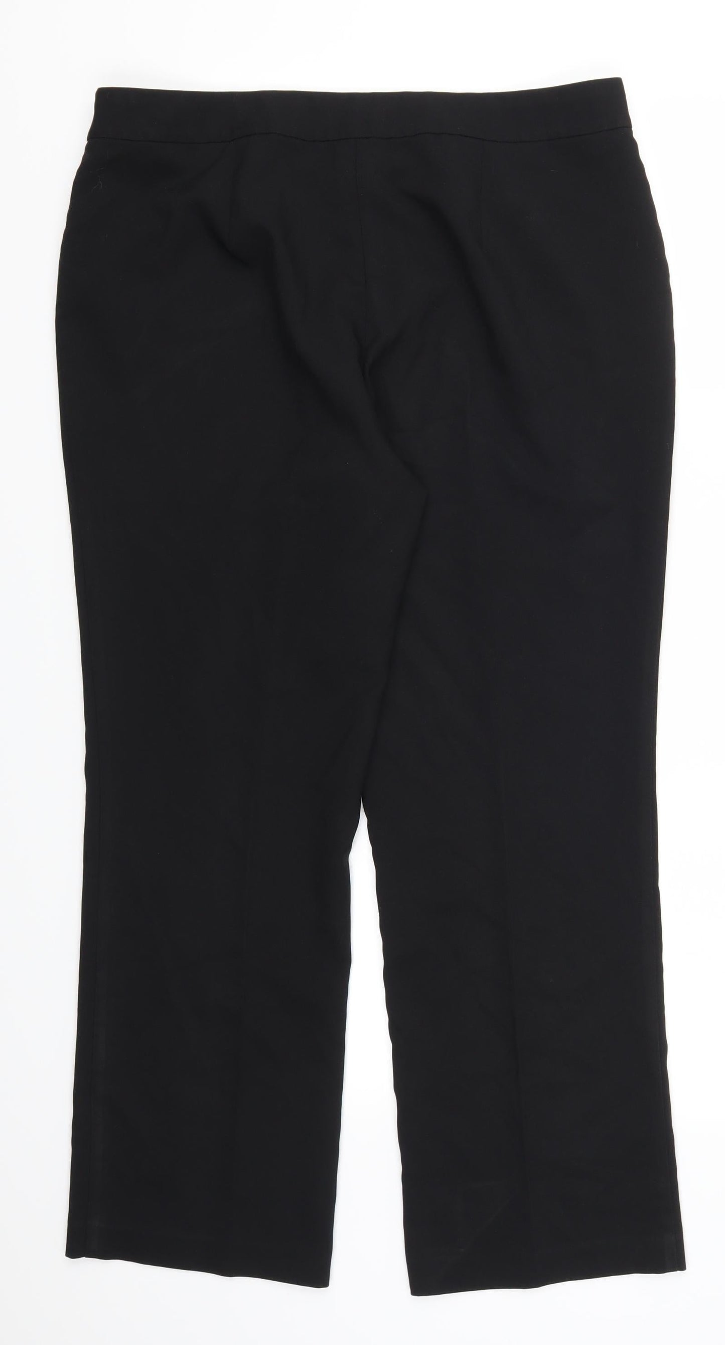 Papaya Womens Black   Trousers  Size 14 L26.5 in