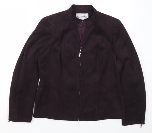 J Taylor Womens Purple   Jacket  Size 14