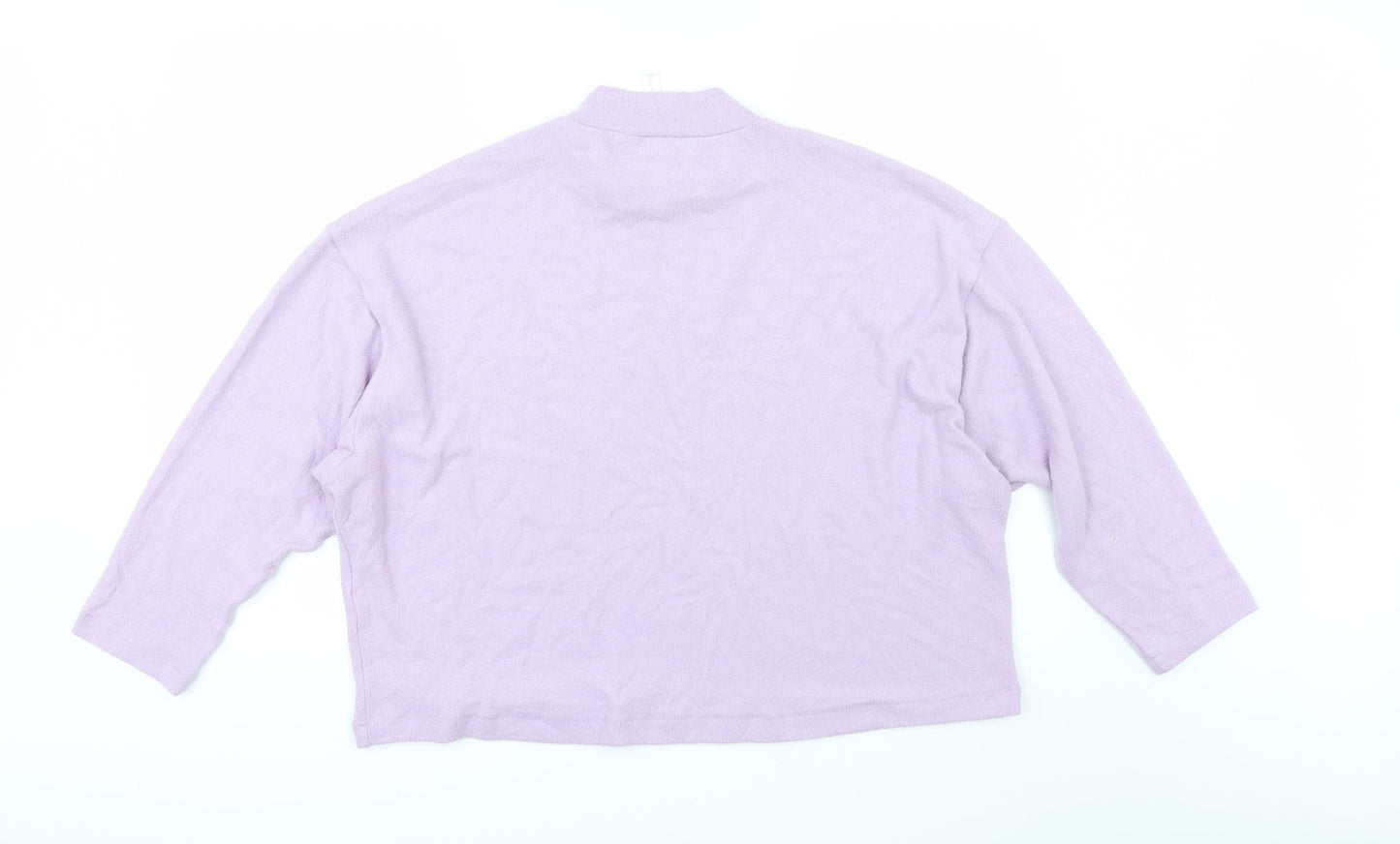 H&M Womens Purple  Fleece Pullover Jumper Size M