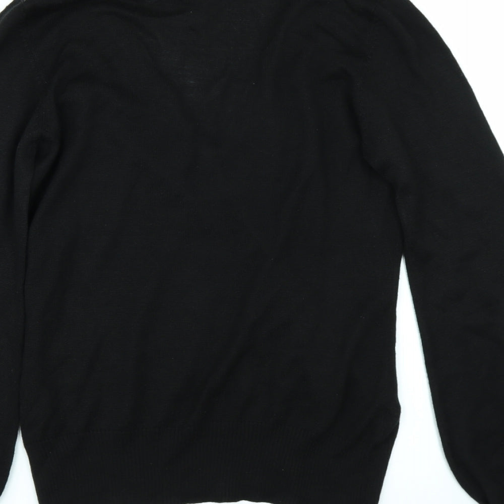 H&M Womens Black   Pullover Jumper Size M