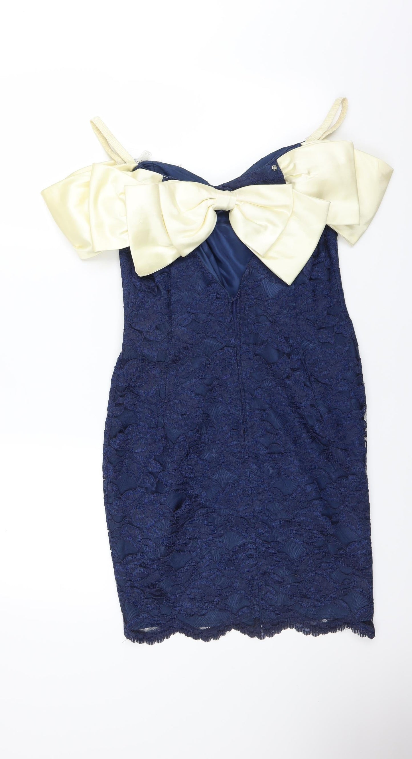 Roberta Womens Blue Floral  Mini  Size S