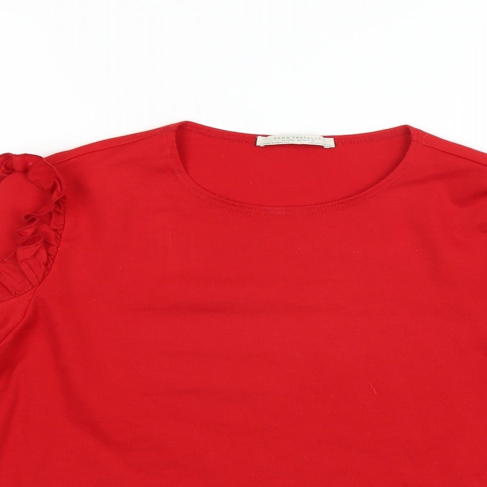 Zara Womens Red   Pullover Jumper Size S