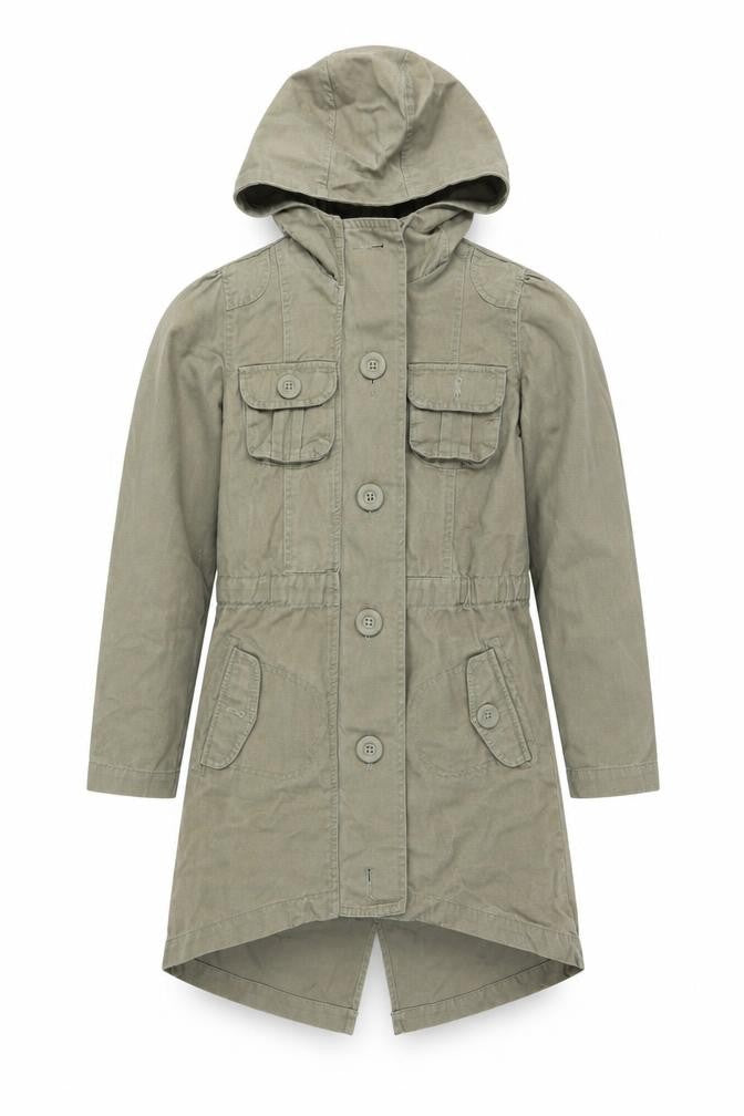 Miss Evie Girls Green   Parka Jacket Size 10-11 Years