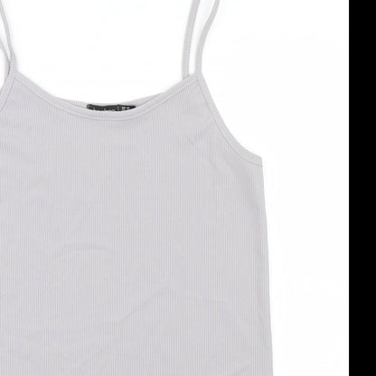 Boohoo Womens Grey   Camisole T-Shirt Size 14