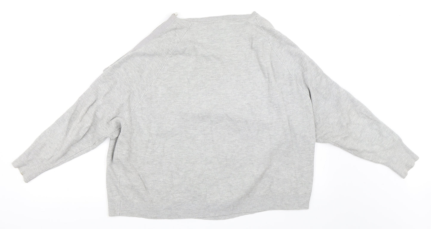 Zara Womens Grey   Pullover Jumper Size M