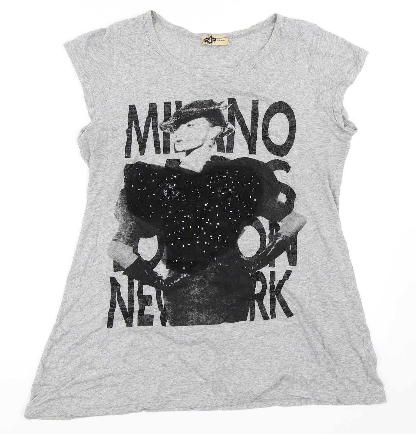 RB Womens Grey   Basic T-Shirt Size M