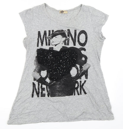 RB Womens Grey   Basic T-Shirt Size M