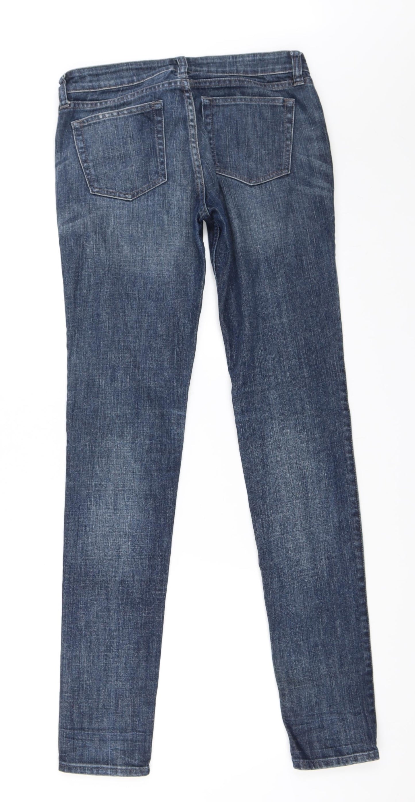 Preworn Womens Blue  Denim Skinny Jeans Size 6 L33 in